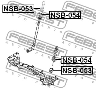 Tuleja wahacza FEBEST NSB-053