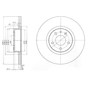 Tarcza hamulcowa DELPHI BG3420