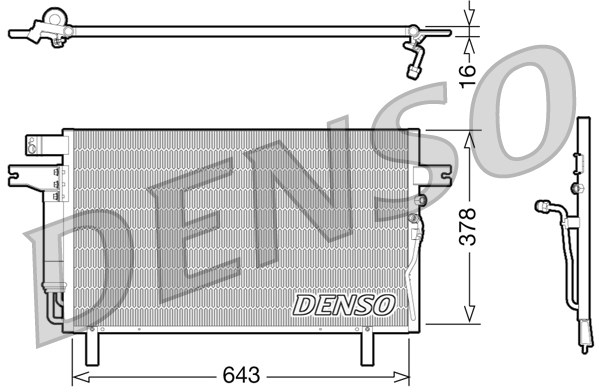 Skraplacz klimatyzacji DENSO DCN46016