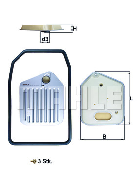 Filtr automatycznej skrzyni biegów KNECHT HX 163KIT