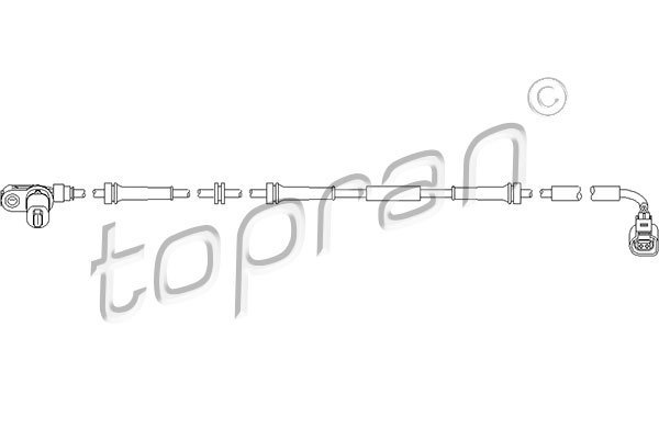 Czujnik ABS TOPRAN 110 491