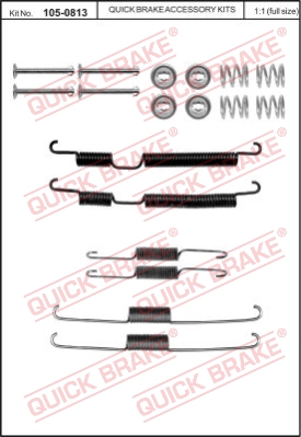 Zestaw dodatków do szczęk hamulcowych QUICK BRAKE 105-0813