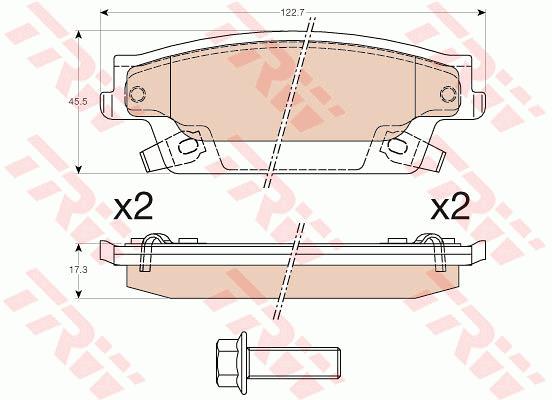Klocki hamulcowe TRW GDB4452