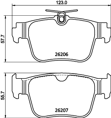 Klocki hamulcowe HELLA 8DB 355 040-851
