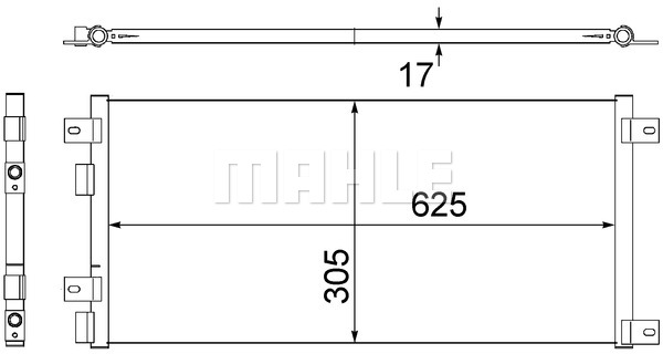 Skraplacz klimatyzacji MAHLE AC 517 000S