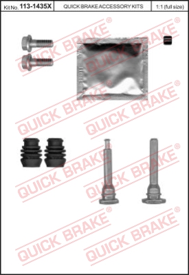 Zestaw tulei prowadzących zacisk hamulca QUICK BRAKE 113-1435X