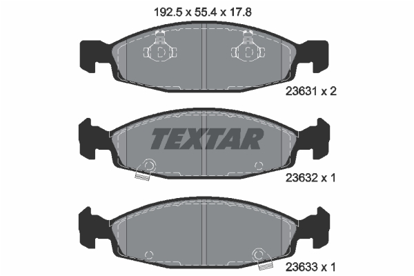 Klocki hamulcowe TEXTAR 2363101