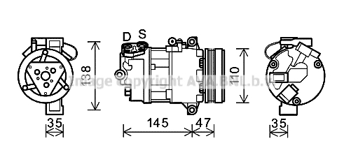 Kompresor klimatyzacji AVA QUALITY COOLING BWAK395