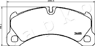 Klocki hamulcowe JAPKO 500948