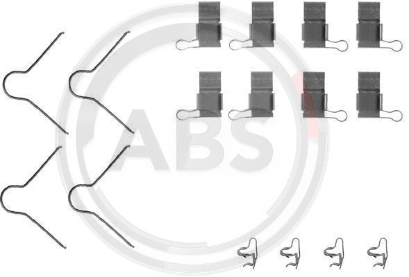 Zestaw akcesoriów montażowych  klocków hamulcowych A.B.S. 1089Q