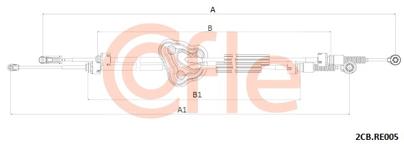 Linka dźwigni zmiany biegów COFLE 92.2CB.RE005