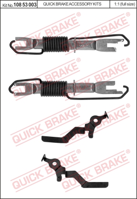 Regulacja szczęk hamulcowych QUICK BRAKE 108 53 003