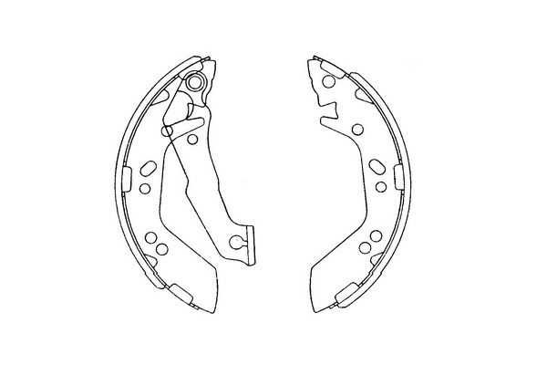Zestaw szczęk hamulcowych KAVO PARTS KBS-3401