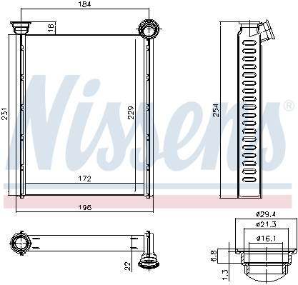 Nagrzewnica NISSENS 72987