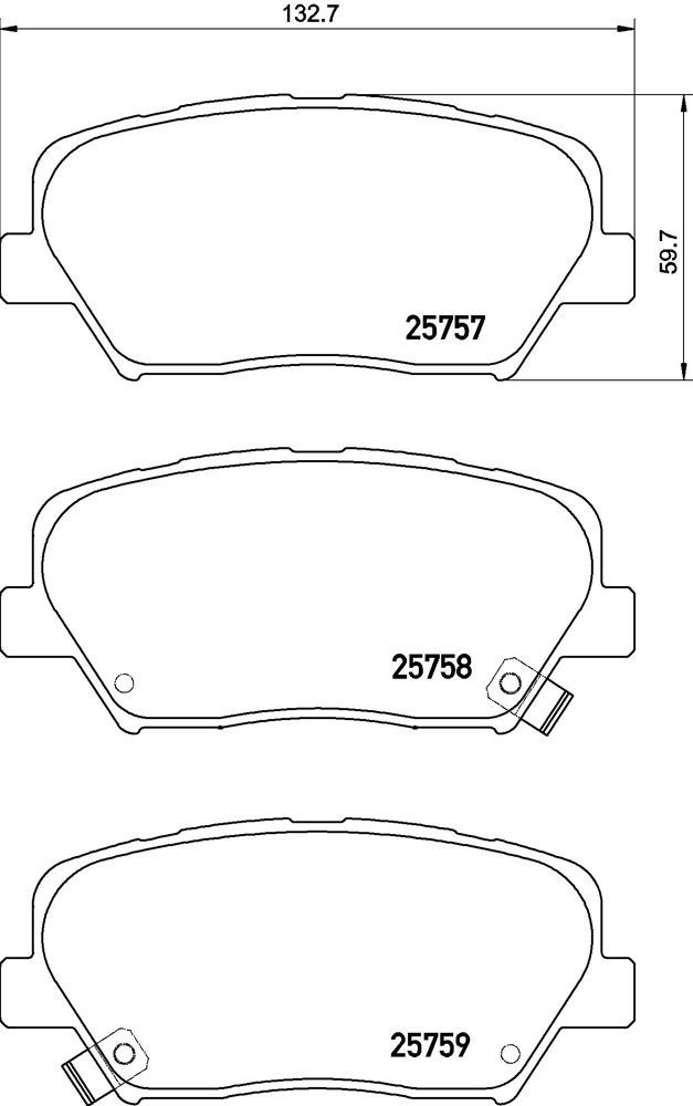 Klocki hamulcowe BREMBO P 30 070X