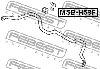 Guma stabilizatora FEBEST MSB-H58F