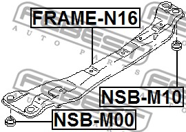 Łożyskowanie  korpusu osi FEBEST NSB-M10