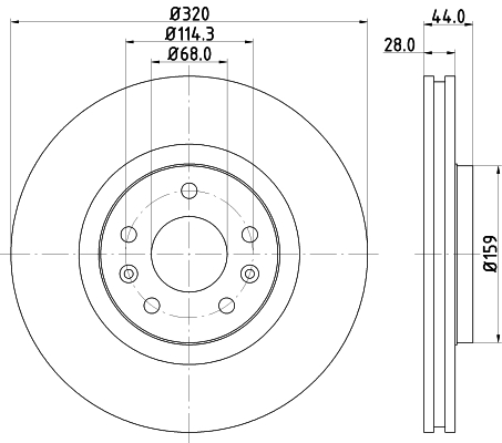 Tarcza hamulcowa HELLA 8DD 355 129-111