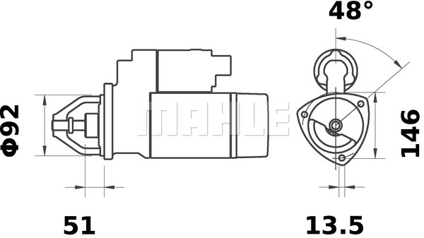 Rozrusznik MAHLE MS 117