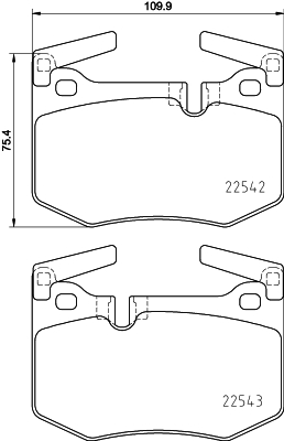 Klocki hamulcowe HELLA 8DB 355 025-611