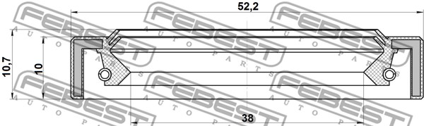 Pierścień uszczelniający półosi FEBEST 95IAY-40521011X