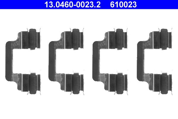 Zestaw akcesoriów montażowych  klocków hamulcowych ATE 13.0460-0023.2