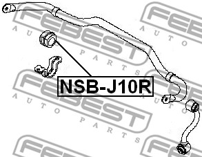 Guma stabilizatora FEBEST NSB-J10R