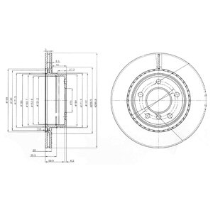 Tarcza hamulcowa DELPHI BG3901C