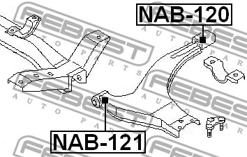 Tuleja wahacza FEBEST NAB-120
