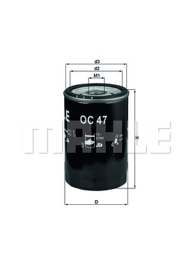 Filtr oleju KNECHT OC 47