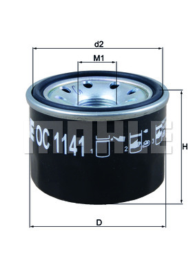 Filtr oleju MAHLE OC 1141