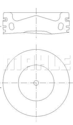 Tłok MAHLE 028 PI 00158 001