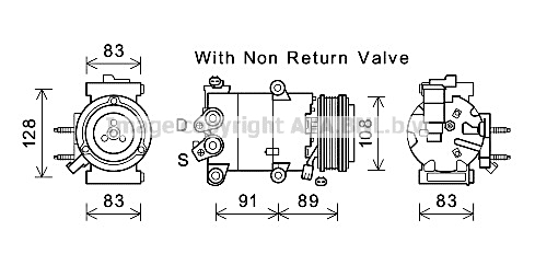 Kompresor klimatyzacji AVA QUALITY COOLING FDAK588