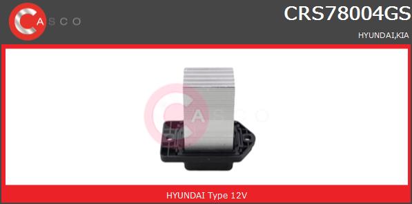 Opornik wentylatora CASCO CRS78004GS