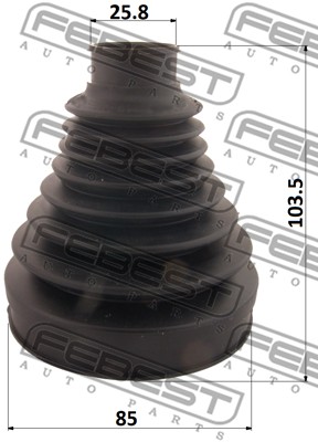 Zestaw osłon FEBEST 1215P-TUCT