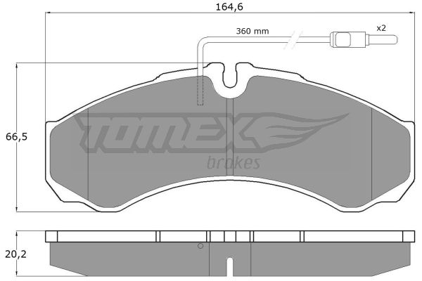 Klocki hamulcowe TOMEX BRAKES TX 11-111