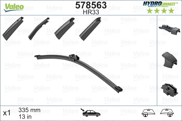 Pióro wycieraczki VALEO 578563