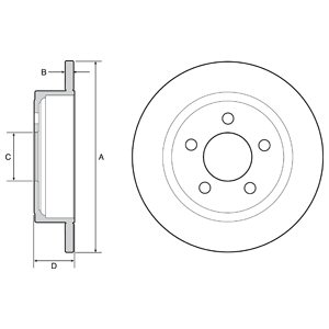 Tarcza hamulcowa DELPHI BG4648