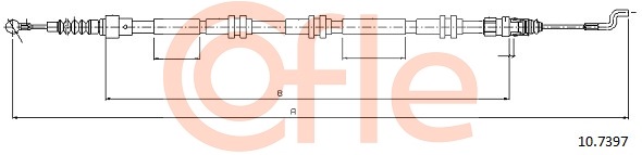 Linka hamulca ręcznego COFLE 92.10.7397