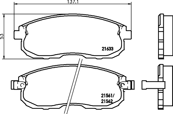 Klocki hamulcowe HELLA 8DB 355 016-381