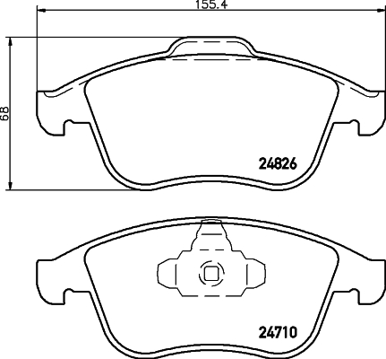 Klocki hamulcowe HELLA 8DB 355 015-041