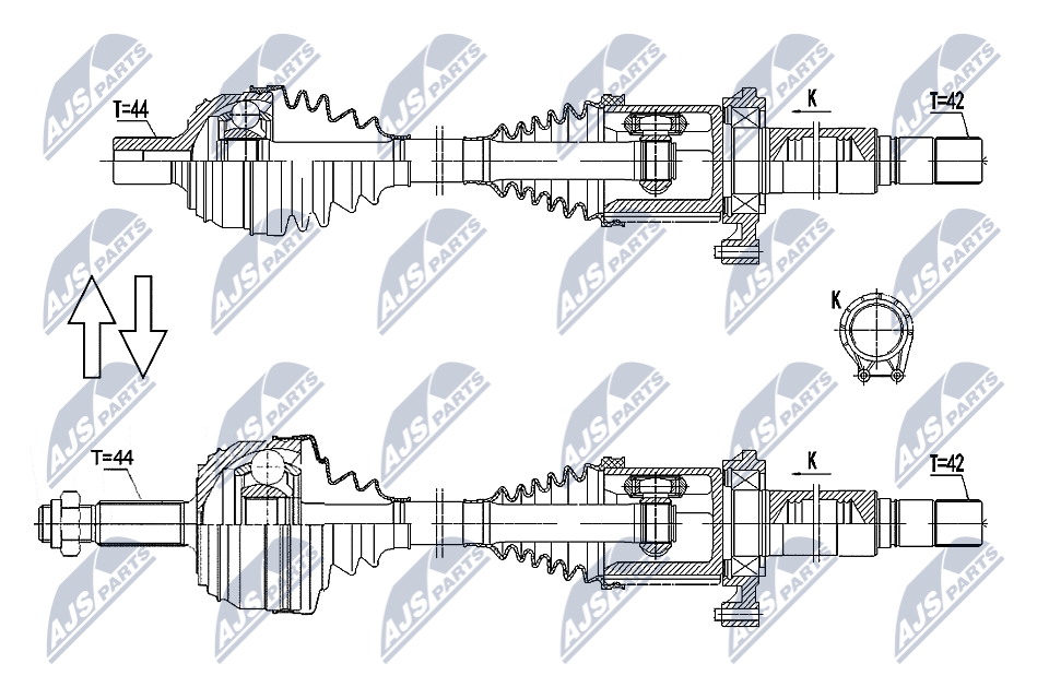 Wał napędowy NTY NPW-VW-179