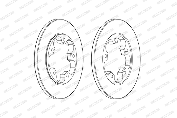 Tarcza hamulcowa FERODO DDF2484C