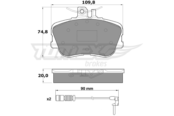 Klocki hamulcowe TOMEX BRAKES TX 11-461