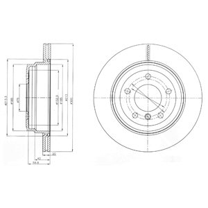 Tarcza hamulcowa DELPHI BG4243C