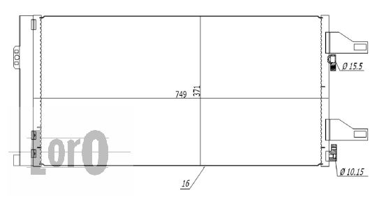 Skraplacz klimatyzacji ABAKUS 009-016-0004