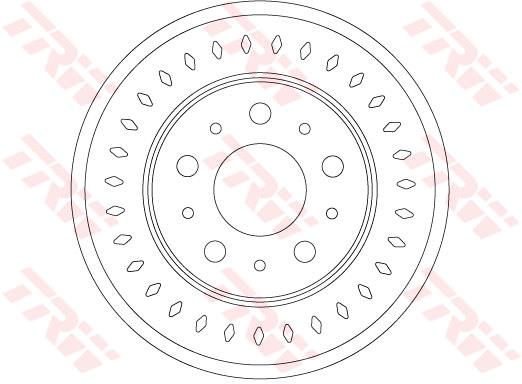 Tarcza hamulcowa TRW DF6925S
