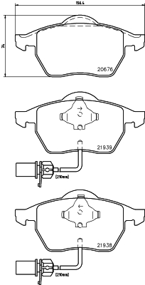 Klocki hamulcowe HELLA 8DB 355 008-411