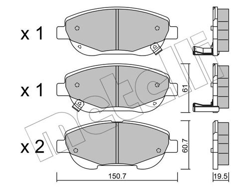 Klocki hamulcowe METELLI 22-0879-0