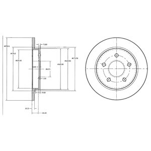 Tarcza hamulcowa DELPHI BG2332